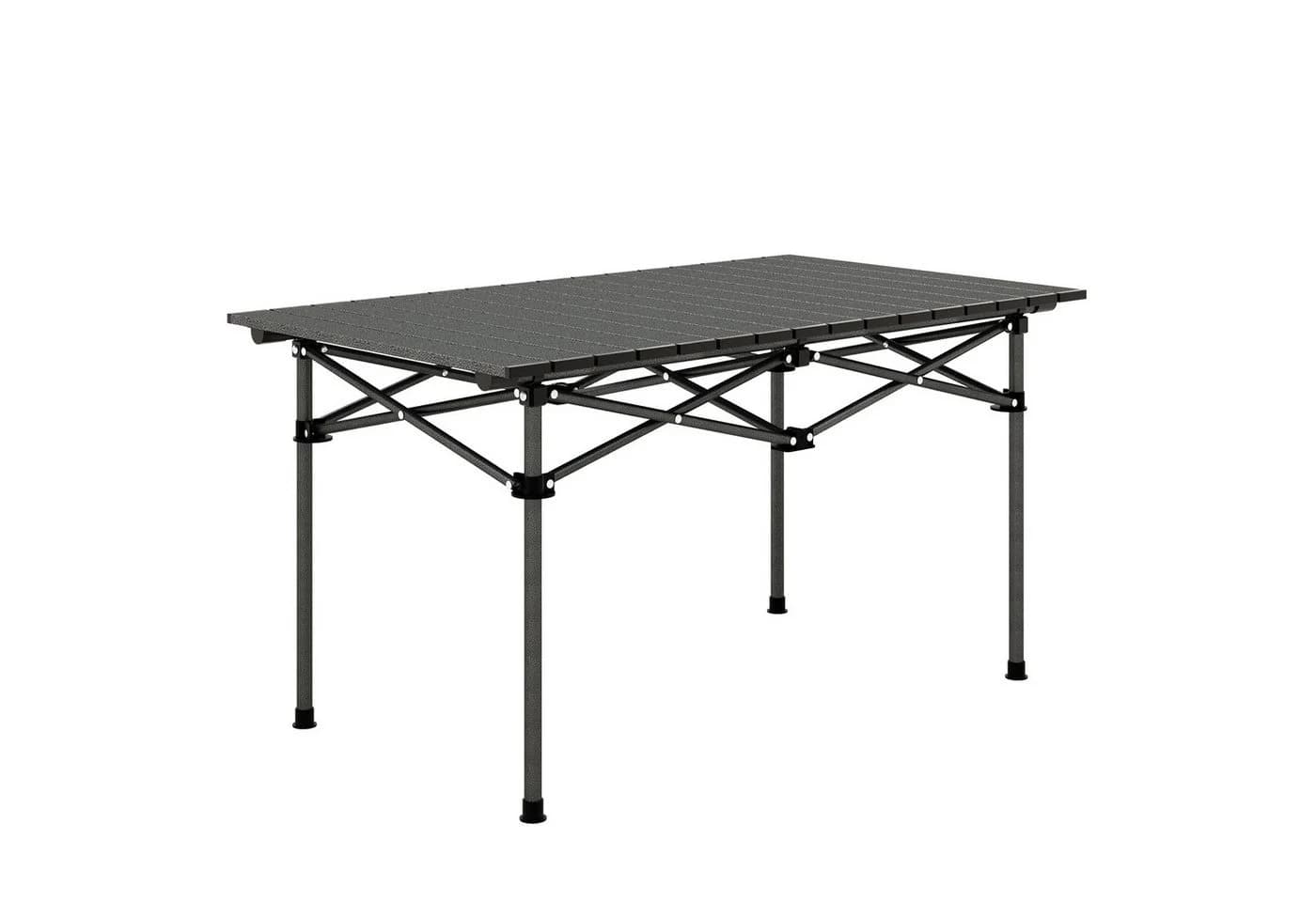 COSTWAY Campingtisch Klapptisch Aluminiumtischplatte Schwarz - Bild 2