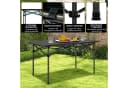 COSTWAY Campingtisch Klapptisch Aluminiumtischplatte Schwarz Bild 5