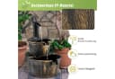 COSTWAY Gartenbrunnen Wasserbecken 41x45,5 cm mit Wasserpumpe Bild 3