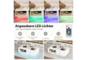 COSTWAY Couchtisch mit LED-Beleuchtung, Fernbedienung, Schublade Bild 3