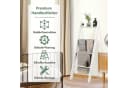 COSTWAY Handtuchleiter 5 Ebenen Handtuchhalter aus Holz bis 80 kg Bild 1
