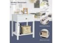 COSTWAY Nachttisch 2er Set mit Schublade und Ablage Bild 4