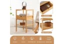 COSTWAY Nachttisch Bambus 40x40x68cm Bild 3