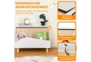 COSTWAY Spielzeugtruhe Kinderregal Holz 60x30x44 cm Weiß Bild 3