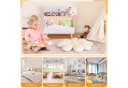 COSTWAY Spielzeugtruhe Kinderregal Holz 60x30x44 cm Weiß Bild 5