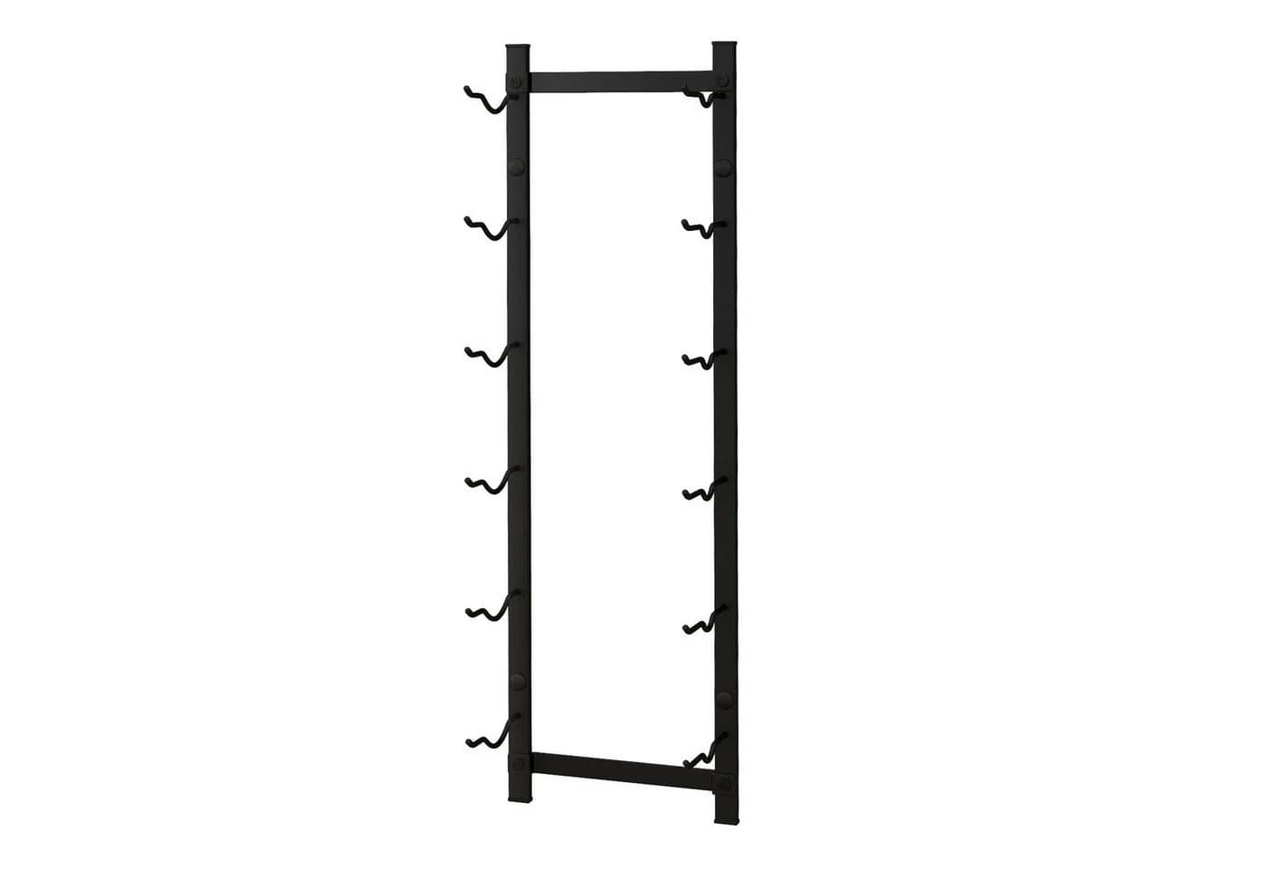 COSTWAY Weinregal Wand Metall Industrial Schwarz - Bild 2