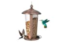 KOMFOTTEU Vogelhaus Vogelfutterhaus mit 2 Röhren & Abflusslöchern Bild 2