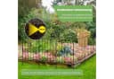 KOMFOTTEU Gartenzaun Steckzaun Metall Schwarz Bild 3