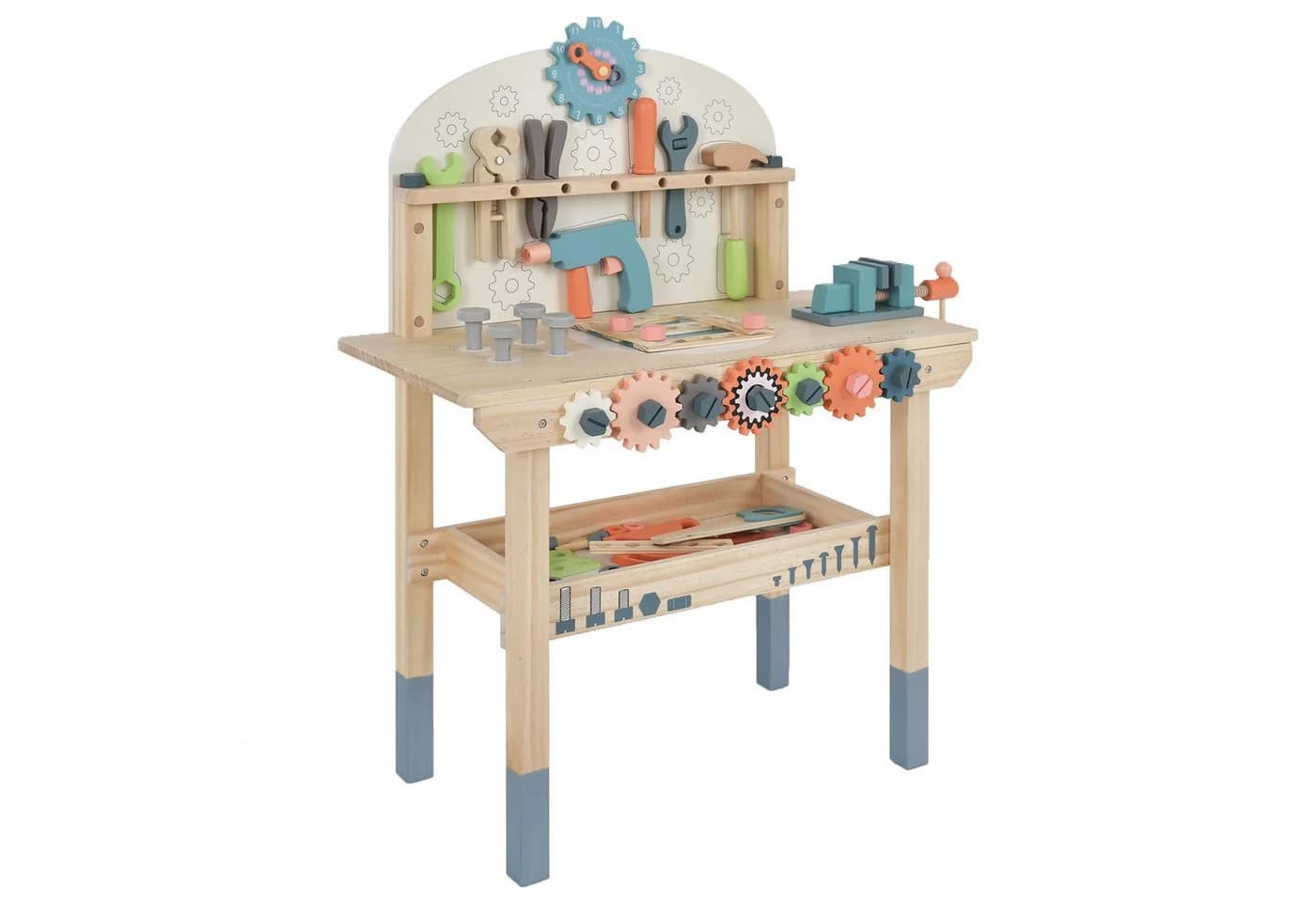 COSTWAY Spielwerkbank Spiel-Werkzeugstation mit 53 Teilen & Zubehör - Bild 2