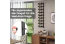 COSTWAY Weinregal Wand Metall Industrial Schwarz Bild 1