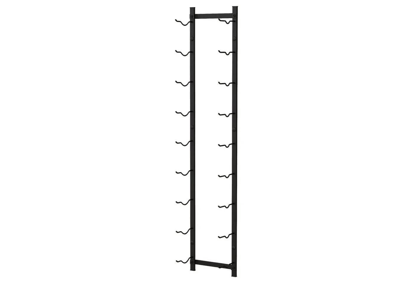 COSTWAY Weinregal Wand Metall Industrial Schwarz - Bild 2