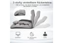 COSTWAY Relaxliege mit Liegefunktion, Bodensessel klappbar verstellbare Rücklehne Grau Bild 3