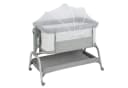 COSTWAY Baby-Reisebett 4 in 1 Beistellbett Grau 6-fach höhenverstellbar Bild 2