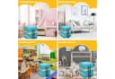 COSTWAY Bodenkissen 6er Set Bunt Kinder Sitzkissen mit Griff & Reißverschluss Bild 1