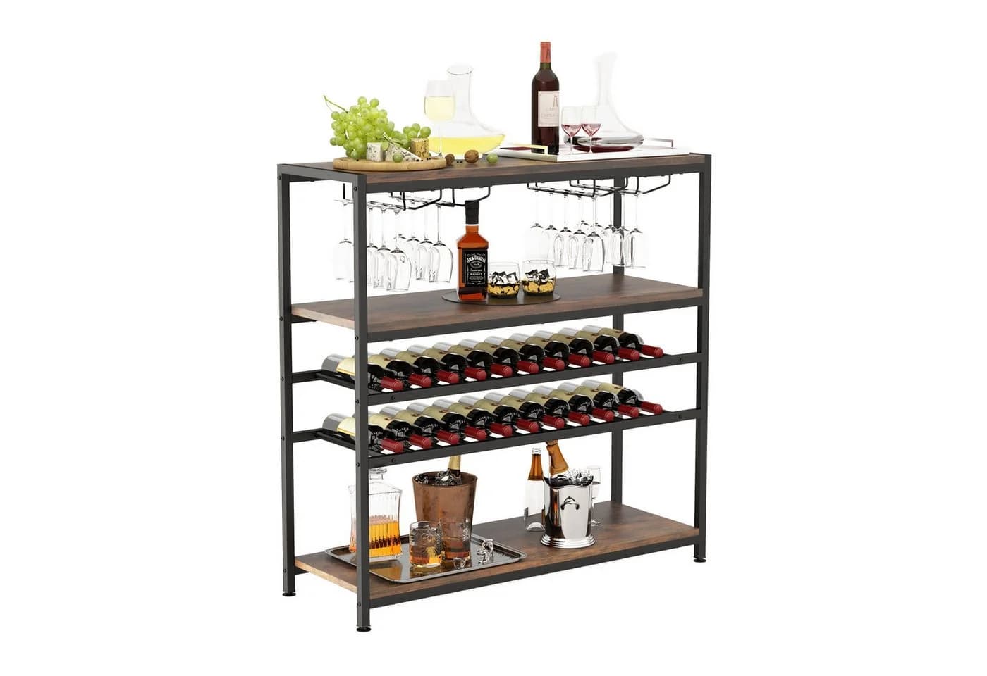 COSTWAY Weinregal Metall 35x101x100cm - Bild 2