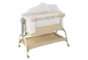 COSTWAY Baby-Reisebett 4 in 1 Beistellbett Beige 6-fach höhenverstellbar Bild 2