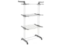 COSTWAY Turmwäscheständer Klappbar Grau Mit Rollen Ausziehbar 127cm Bild 2