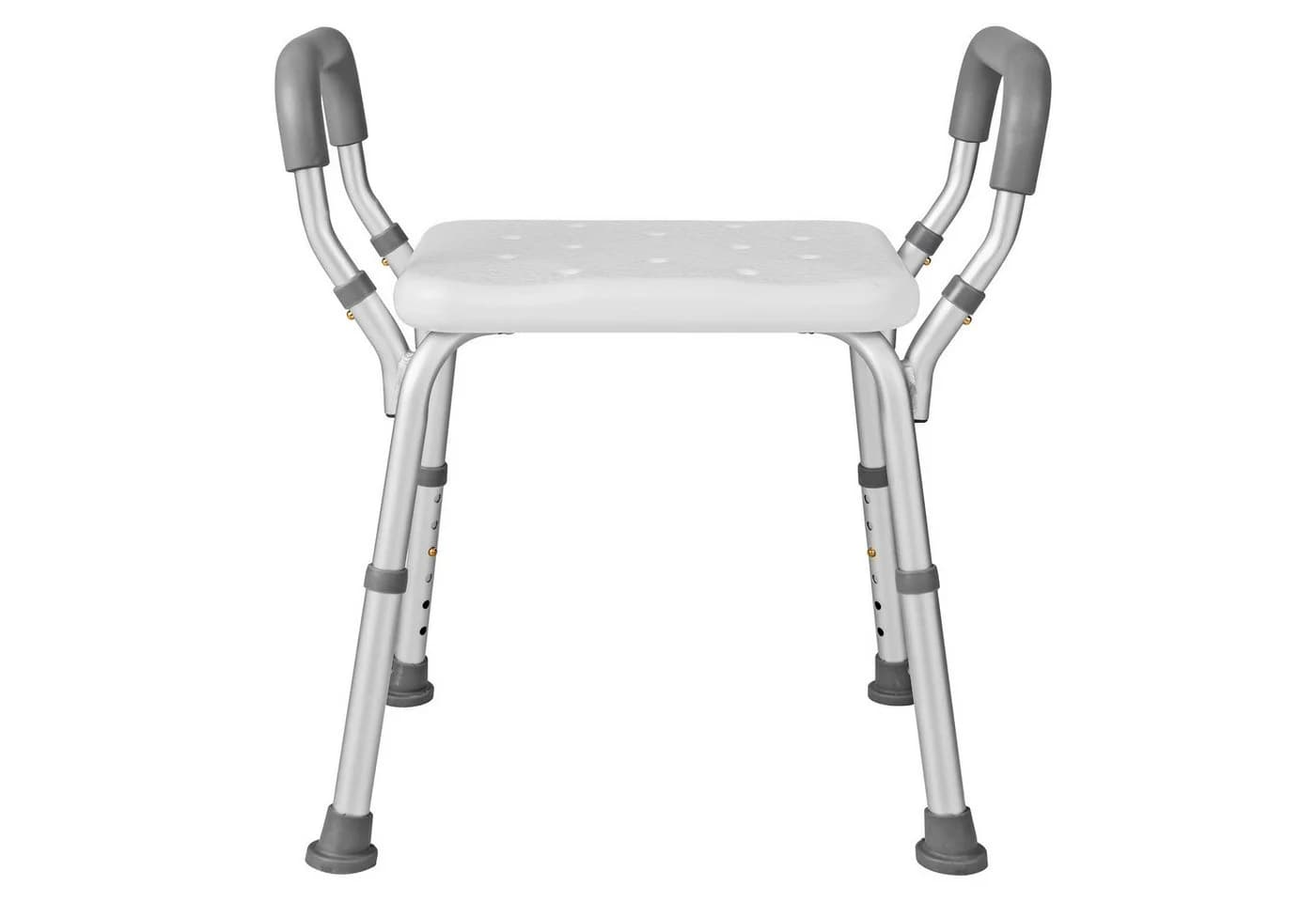 COSTWAY Duschhocker Badhocker höhenverstellbar mit Armlehnen blau - Bild 2