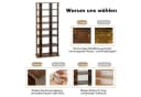 COSTWAY Schuhregal 8 Ebene Braun Verstellbar 110cm Bild 4