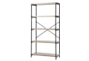 COSTWAY Bücherregal 5 Ebenen Metallrahmen 79x35x160cm Bild 2