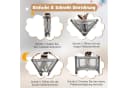 COSTWAY Baby-Reisebett mit Matratze & Wickeltisch 110 x 78 x 78 cm Bild 1