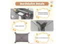 COSTWAY Baby-Reisebett mit Matratze & Wickeltisch 110 x 78 x 78 cm Bild 4