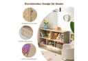 COSTWAY Bücherregal, Spielzeugschrank, 2 große Fächer & 3 kleine Fächer Beige Bild 5