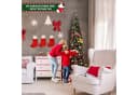 COSTWAY Künstlicher Weihnachtsbaum 210cm Halber Tannenbaum mit 150 LEDs Bild 4