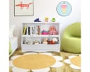 COSTWAY Bücherregal Kinder 4 Fächer Holz Weiß 104,5x39,5x83,5cm Bild 1