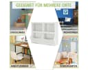 COSTWAY Bücherregal Kinder 4 Fächer Holz Weiß 104,5x39,5x83,5cm Bild 4