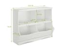 COSTWAY Bücherregal Kinder 4 Fächer Holz Weiß 104,5x39,5x83,5cm Bild 5