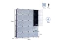 COSTWAY Kleiderschrank 20 Fächer DIY Regalsystem stapelbar Kippsicherung Bild 5