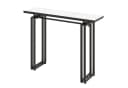 COSTWAY Konsolentisch, Kunstmarmor, Metallrahmen, 110x30x81cm, Schwarz Bild 2