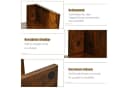 Bücherregal Baumform aus Holz, Braun Bild 5