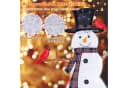 COSTWAY Schneemann mit warmweißen LEDs & Erdspießen, witterungsbeständig Bild 3