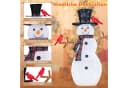 COSTWAY Schneemann mit warmweißen LEDs & Erdspießen, witterungsbeständig Bild 4