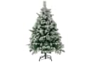COSTWAY Künstlicher Weihnachtsbaum 136 cm mit Schnee, LEDs & 384 Zweigspitzen Bild 2