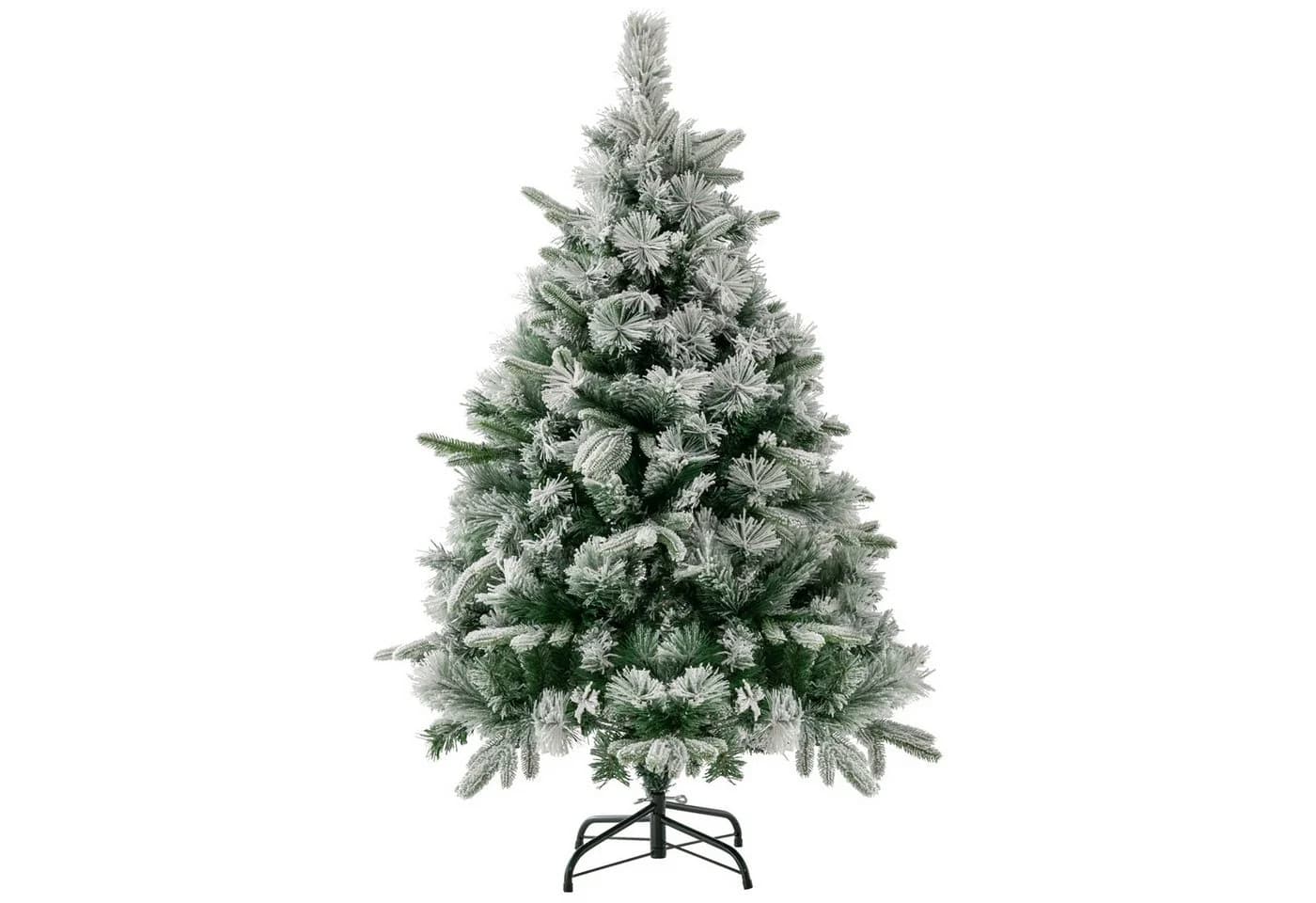 COSTWAY Künstlicher Weihnachtsbaum 136 cm mit Schnee, LEDs & 384 Zweigspitzen - Bild 2