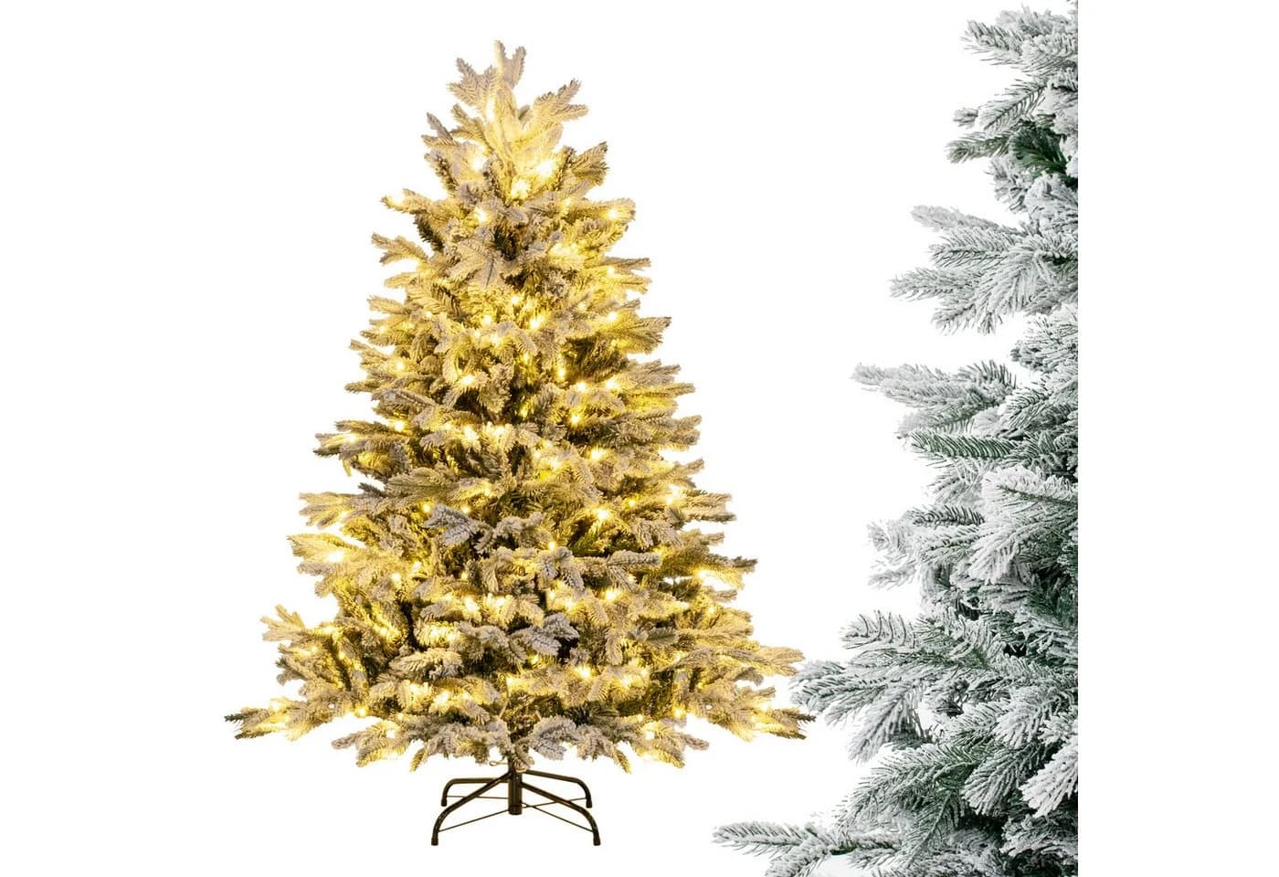 COSTWAY Künstlicher Weihnachtsbaum 135 cm Grün 688 Zweigspitzen - Bild 2
