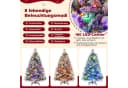 COSTWAY Künstlicher Weihnachtsbaum 136 cm mit Schnee 472 Zweigspitzen Bild 1