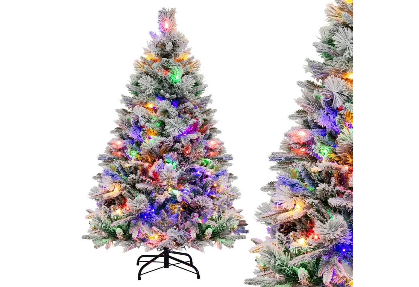 COSTWAY Künstlicher Weihnachtsbaum 136 cm mit Schnee 472 Zweigspitzen - Bild 2