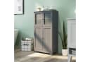 COSTWAY Mehrzweckschrank 4-türig mit verstellbarem Regal Weiß/Grau Bild 1