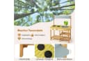 KOMFOTTEU Spielküche Kinderküche Orange Natur Holz Bild 1