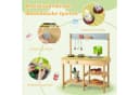 KOMFOTTEU Spielküche Kinderküche Orange Natur Holz Bild 3