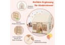 KOMFOTTEU Spielzelt Kinderspielhaus Beige/Braun/Rosa/Grau Bild 5