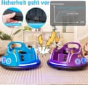 KOMFOTTEU Elektro-Kinderauto Autoscooter LED-Licht Musik Bild 5