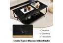 COSTWAY Couchtisch Marmor Rechteckig Schwarz Bild 1
