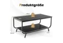 COSTWAY Couchtisch Marmor Rechteckig Schwarz Bild 5