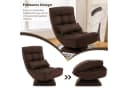 COSTWAY Relaxsessel 360° drehbar verstellbar klappbar Braun Bild 1