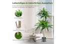 COSTWAY Künstliche Dracena 140 cm mit Topf 92 Blättern Bild 5
